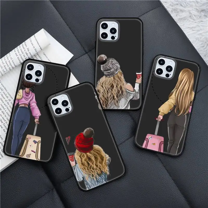 

Girlfriends Girls Bff Best Friends Forever Phone Case for iPhone 7 8 11 12 Pro X XS Max XR Samsung A S 10 20 50 Plus pro funda