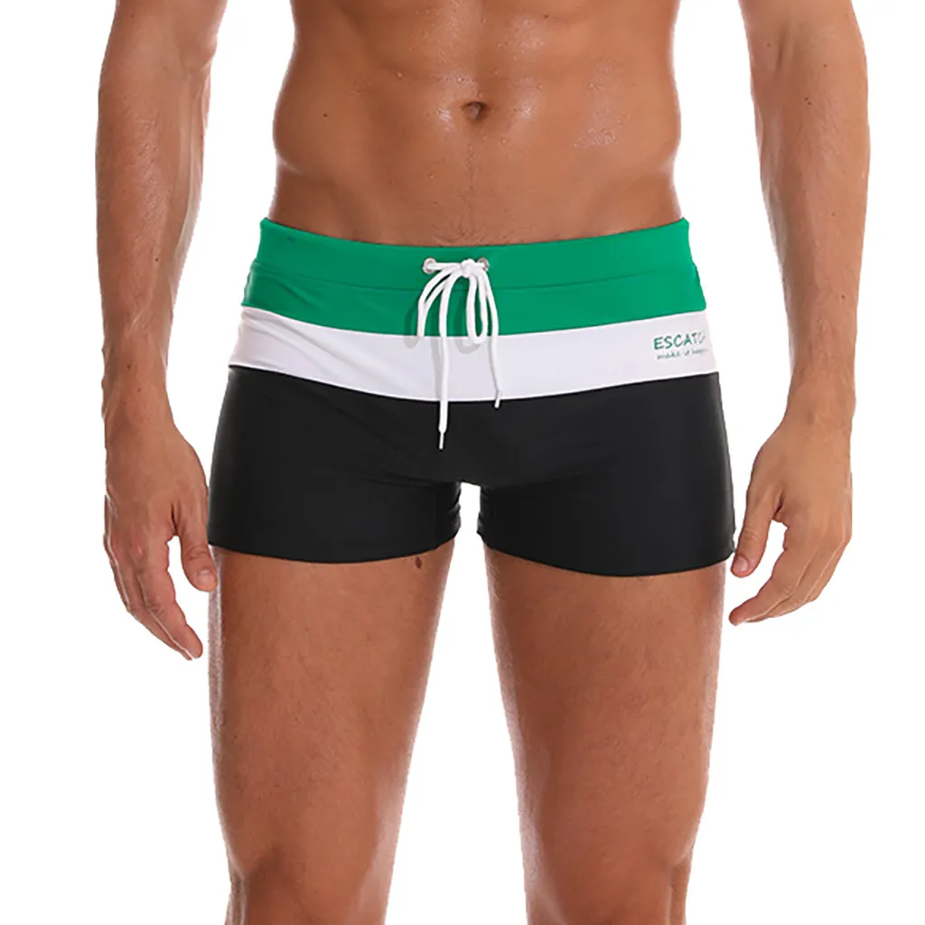 Быстросохнущий купальный костюм Для Мужчин's Цвет трусы шорты для плавания