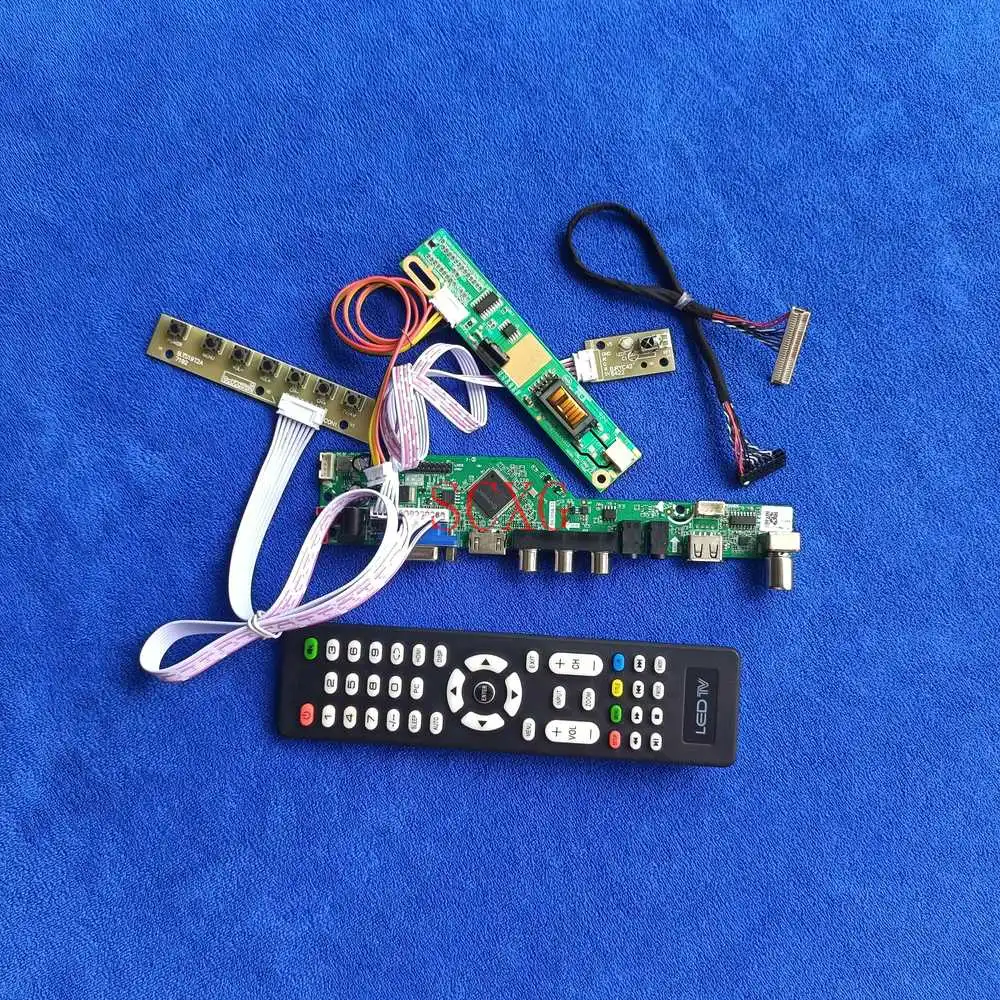 

ЖК диск контроллер карты 1 с холодным катодом (CCFL) AV VGA USB HDMI совместимых с LVDS-30Pin комплект подходит LTN154P1/LTN154P2/LTN154P3 1680*1050 сигнал аналогового