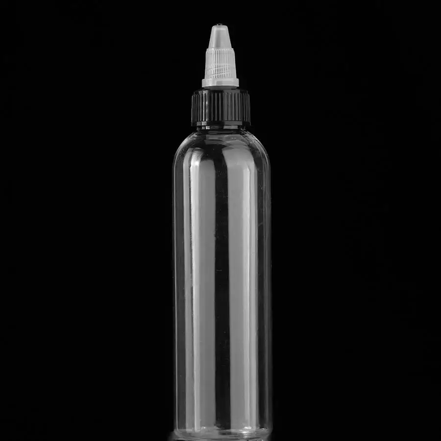 Permanent Makeup 120ml Professional Transparent Plastic Tattoo Ink Pigment Liquid Bottle Tools Accessory Supplie | Красота и здоровье
