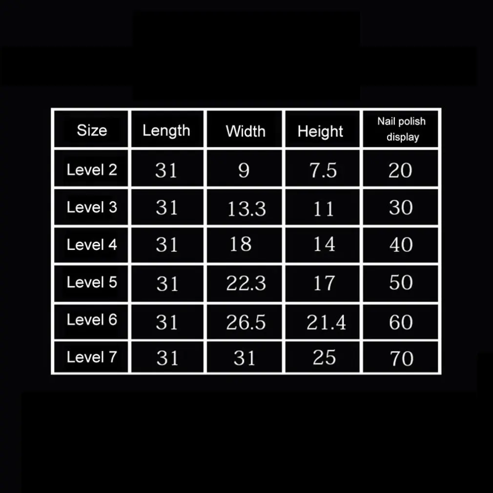 

Acrylic Nail Polish Display Stand 2-7 Layer Multi-Layer Plastic Transparent Frame Mask Lipstick Display Cosmetics