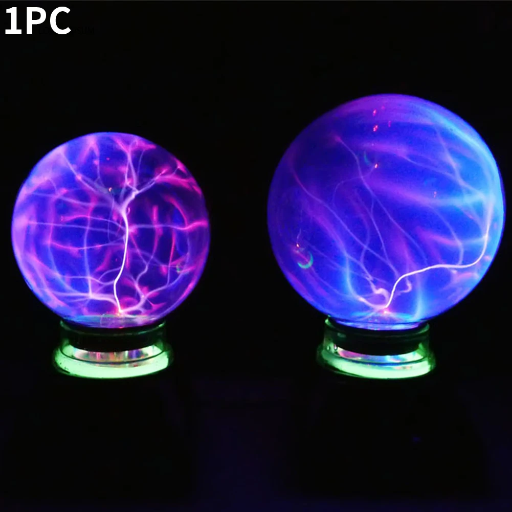 

Gifts Desktop Kids Party Durable Night Light Bulb Plasma Ball Electrostatic Magic Home Decoration Sphere With Music Glass