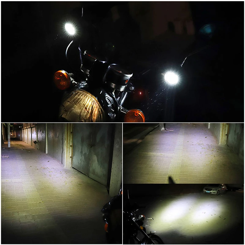 Мотоциклетная зеркальная фотовспышка Стробоскопическая Лампа противотуманная