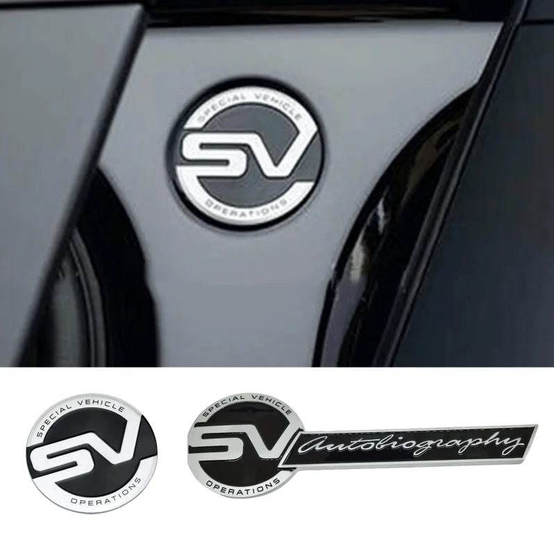 Металлический стикер для кузова автомобиля SV Logo Land Rover defender freelander 2 discovery