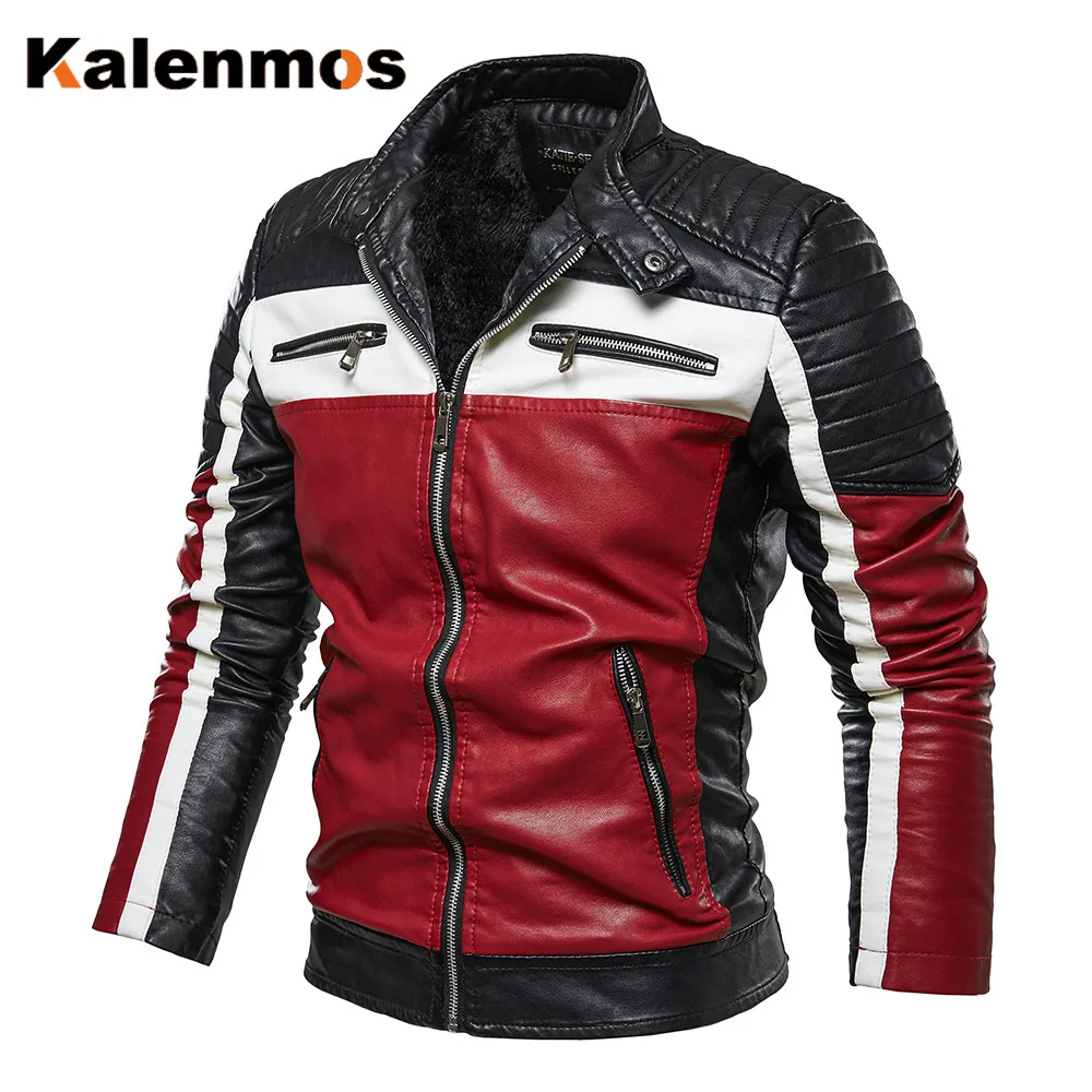 

Coat Men Jacket PU Leather Spring Fall Top Slim Streetwear Gothic Moto Biker Punk Mens Coats Mens Jackets Men Motorcycle Pilot