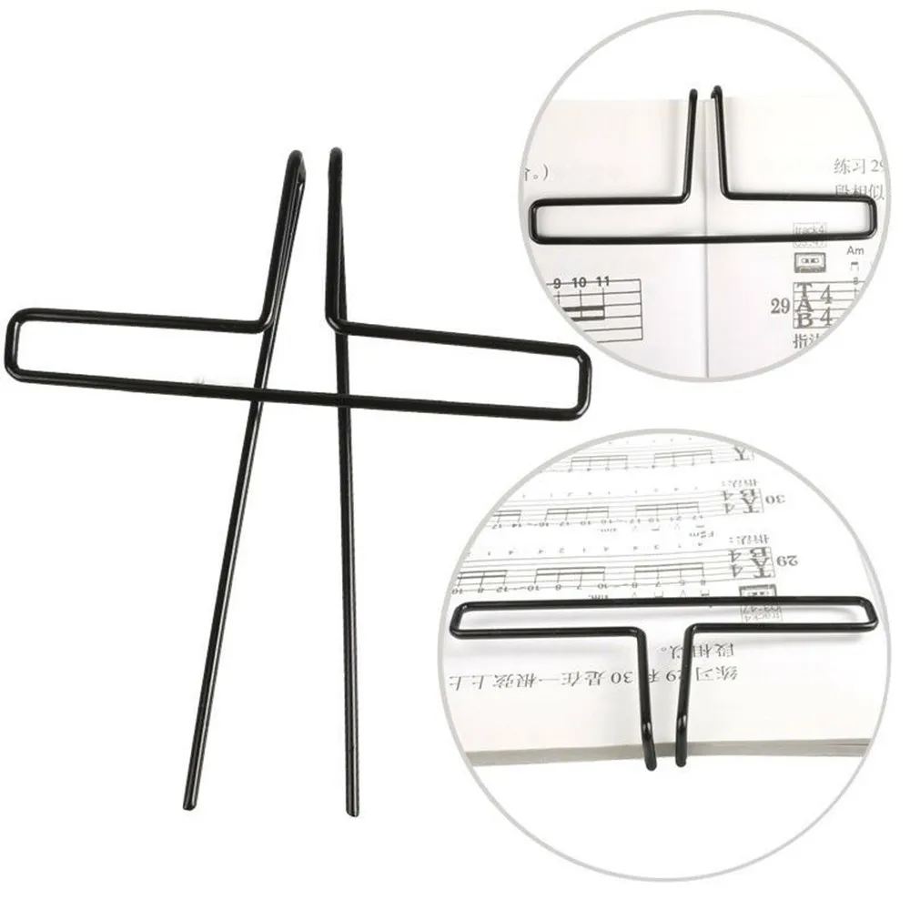 

Music Book Sheet Clip Holder Metal Music Page Stand Musician Helper For Guitar Piano Violin Cello Flute Musical Instrument Part