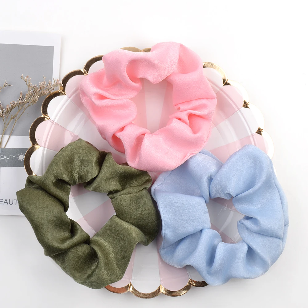 

1 Piece Solid Rubber Band Elastic Hair Band For Women Girls Handmade Ponytail Holder Hair Rope Headwear Hair Accessories 117