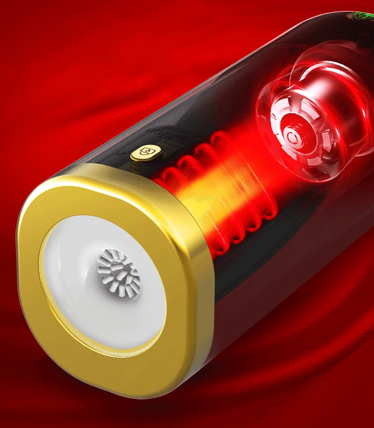 Автоматический телескопический Мужской мастурбатор с нагревом и голосовым