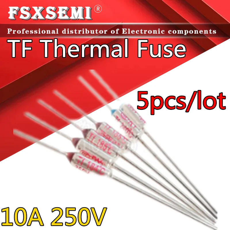 TF Термопредохранитель RY 10A 250V Температура 65C 85C 100C 105C 120 130 152C 165C 172C 185C 192C 200C 240C 250C для