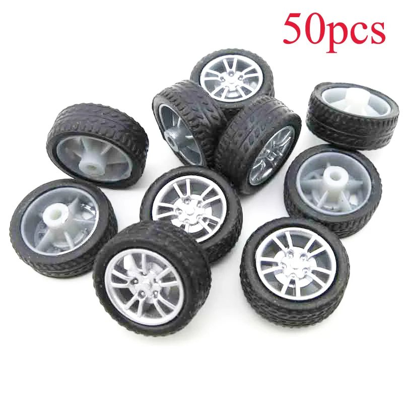 50 шт. миниатюрные пластиковые шины диаметром 16 мм Толщина 6 микро запасные части
