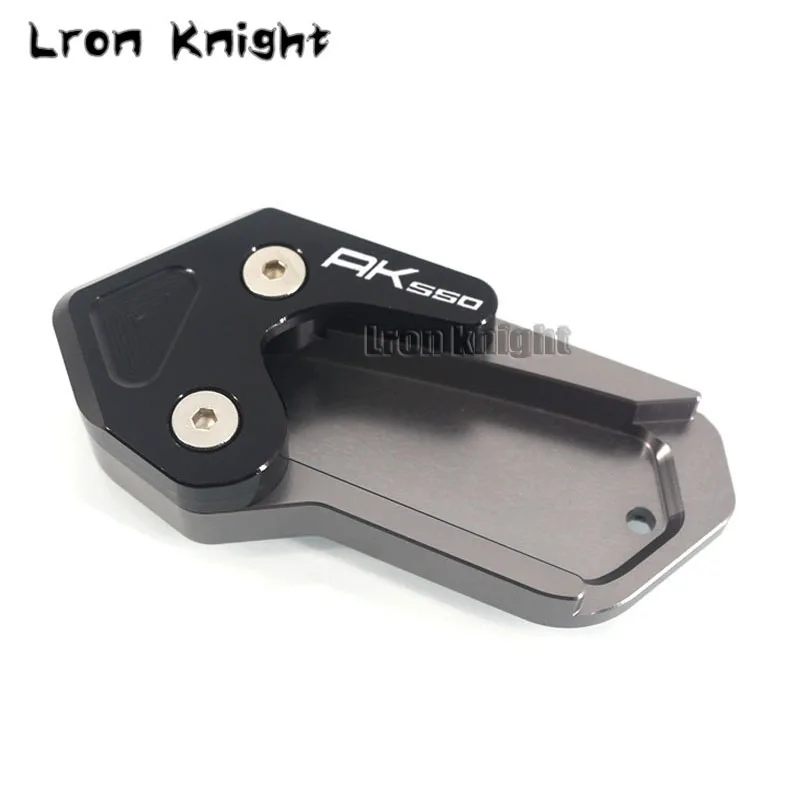 For KYMCO AK550 AK 550 2017 2019 Motorcycle CNC Kickstand Foot Side Stand Extension Pad Support Plate With Logo | Автомобили и