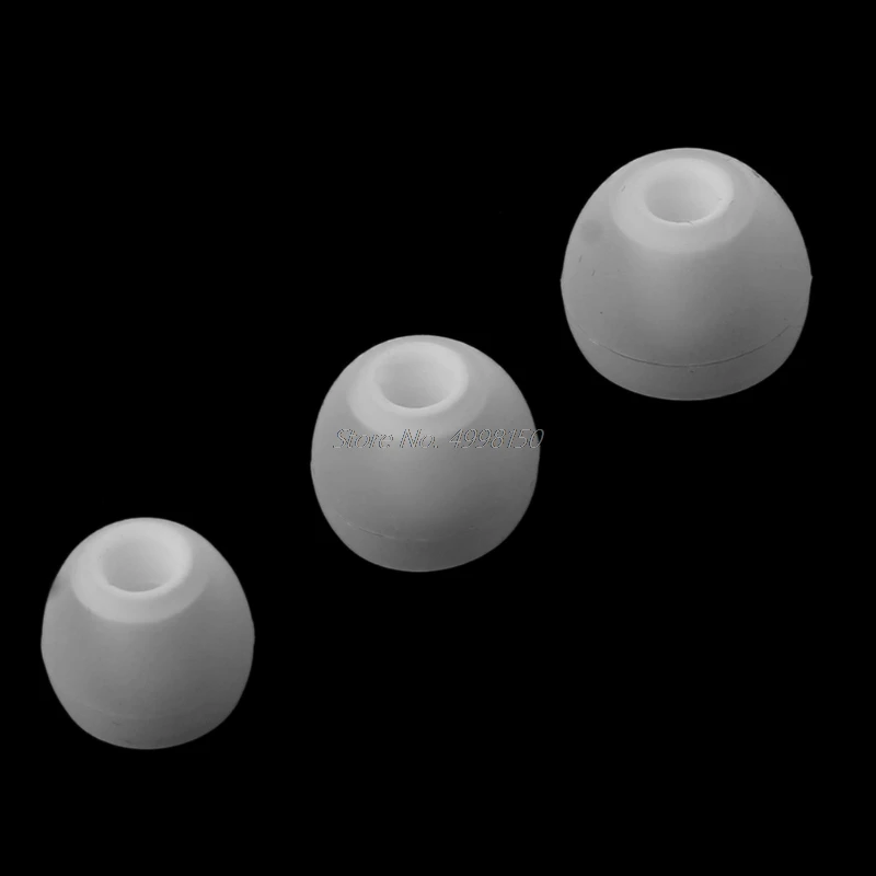 1 пара прозрачные силиконовые наушники сменные вкладыши наконечники для