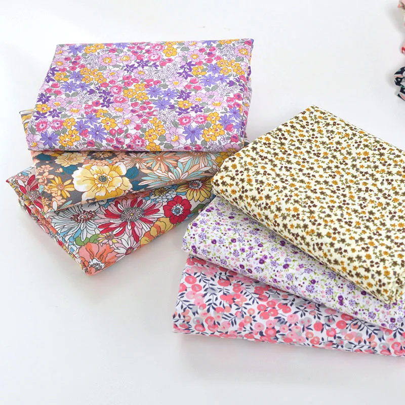 145x50 см пасторальная Цветочная простая хлопчатобумажная ткань сделай сам Детская