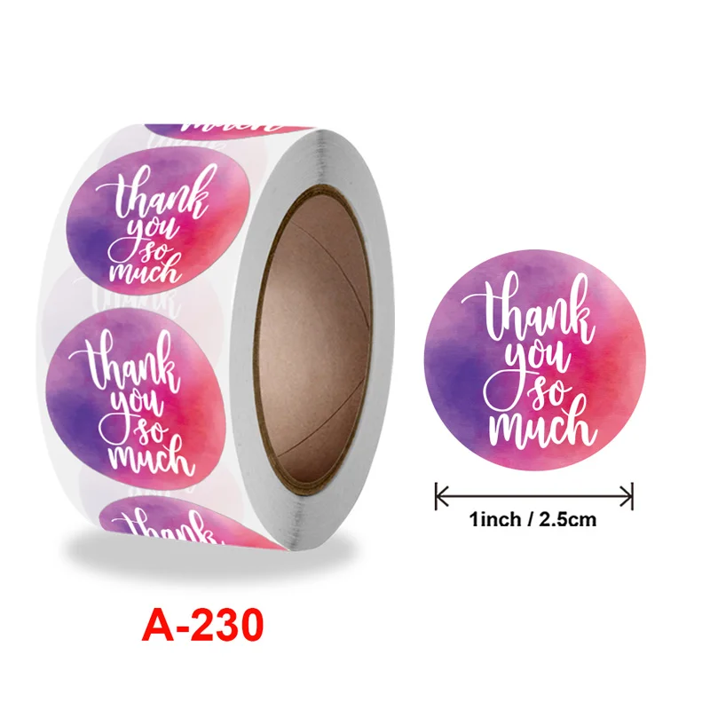 

Multicolor Thank You Stickers Round Heart Scrapbooking Labels For Wedding Envelope Seal Handmade Gift Stationery Sticker