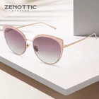 ZENOTTIC кошачий глаз солнцезащитные очки для женщин, фирменный дизайн, защита UV400, очки для вождения, женские модные прозрачные визуальные солнцезащитные очки