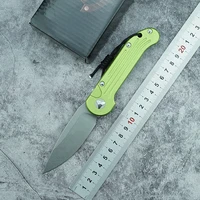 oem ludt folding knife d2 blade aluminum handle outdoor camping survival kitchen knife fruit knife edc tool collection gift