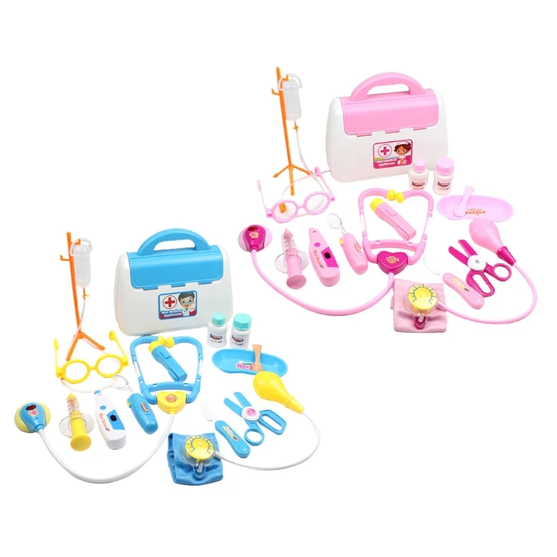 

Kids Dentist Surgery Doctor Playset Realistic Electric Medical Kits Pretend & Role Play Game Dollhouse Medical Case Toy