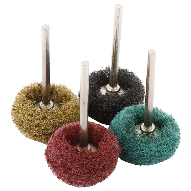 

80 Pcs 1 Inch Abrasive Wheel Buffing Polishing Wheel Grinding Accessories Polishing Wheel 4 Grits for Dremel Rotary Tool