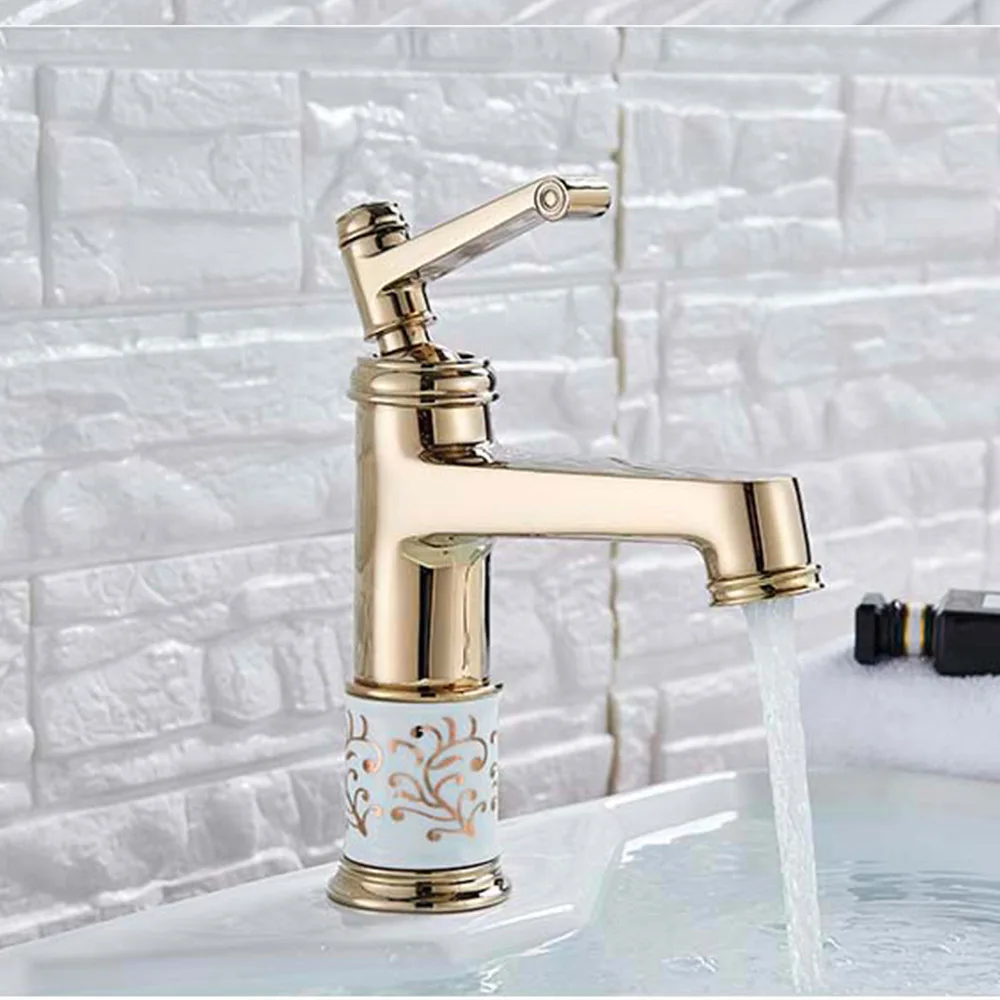 Хромированный смеситель для раковины латунные смесители горячей и холодной воды