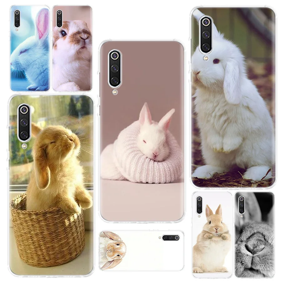 Милый маленький белый чехол Erilles Rabbit для телефона Xiaomi Redmi 4 4A 4X 5 5A 6 6A 7 Y3 7A 8 Note Plus |