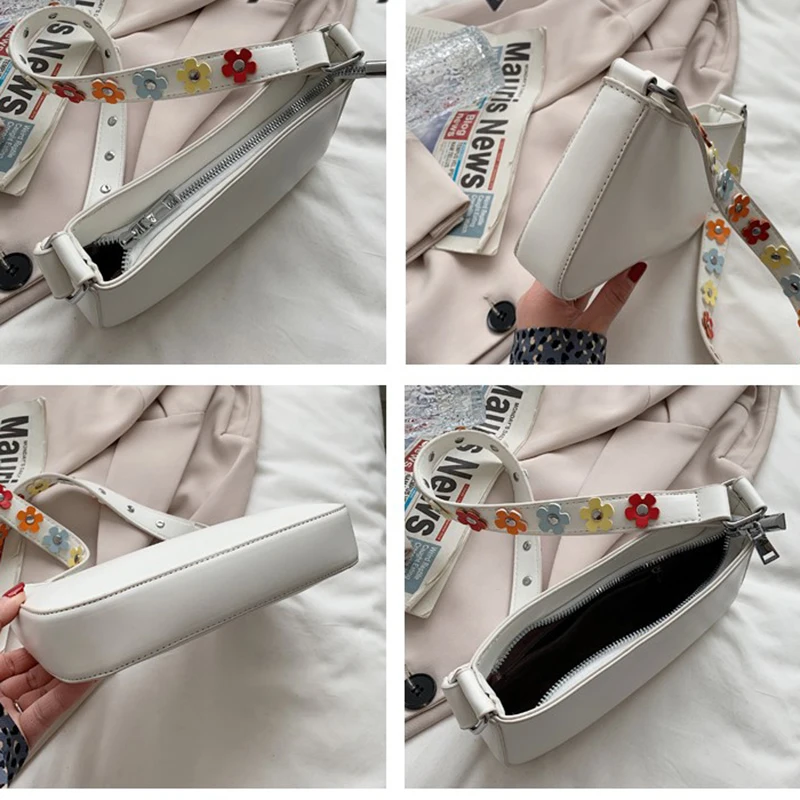 

[EAM] Women New Appliques Cute Small Phone Bag PU Leather Personality All-match Crossbody Shoulder Bag Fashion Tide 2021 18A3338