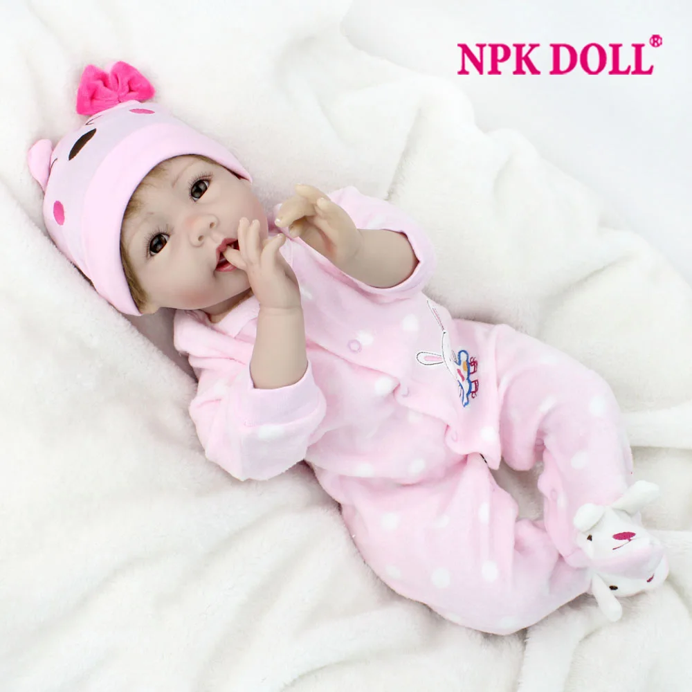 

NPKDOLL Reborn Dolls ручной работы, 55 см, реалистичные мягкие силиконовые виниловые детские куклы, Reborn brinquedos Для коллекции