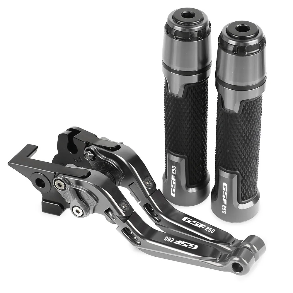 

GSF250 BANDIT Motorcycle Folding Brake Clutch Levers Handlebar knobs Handle Hand Grip Ends FOR SUZUKI GSF250 BANDIT ALL YEARS