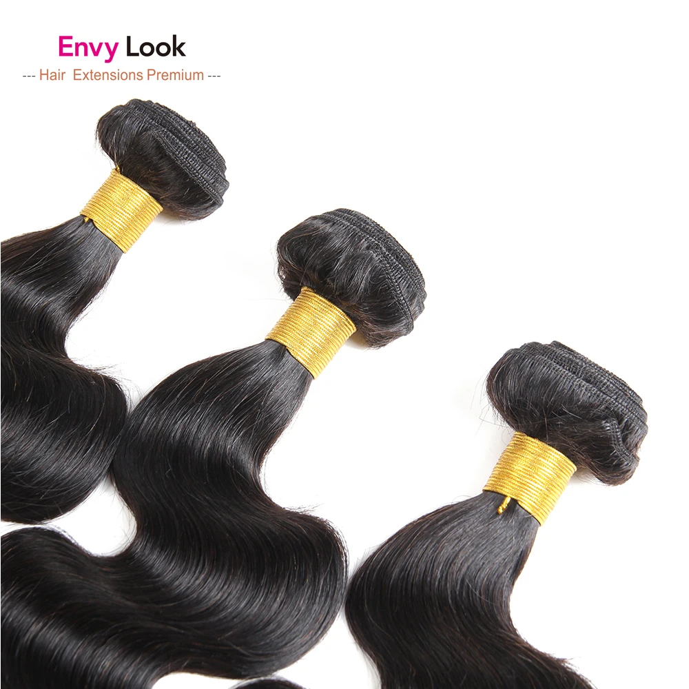 Натуральные необработанные волнистые человеческие волосы Envy Look 3/4 пряди