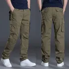 Брюки мужские, хлопковые, с карманами, на молнии, весна-лето