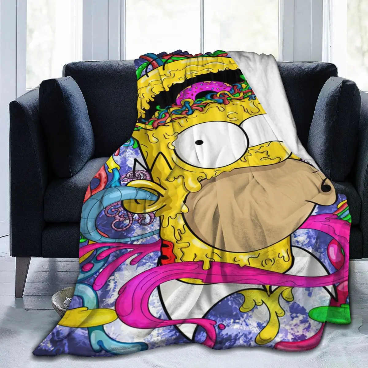 

3D Cartoon Sherpa Blanket Warm Super Soft Flannel Office Nap Bedspread Sofa Bedding Plush Quilt Plaids 300699296