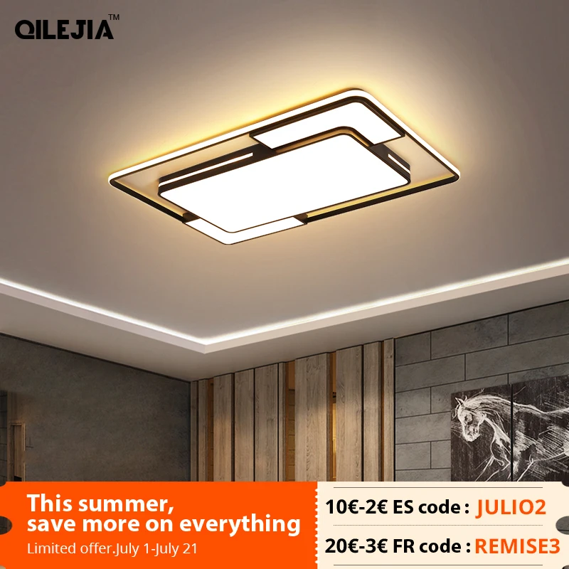 Современный квадратный светодиодный Люстра для освещения Гостиная Спальня