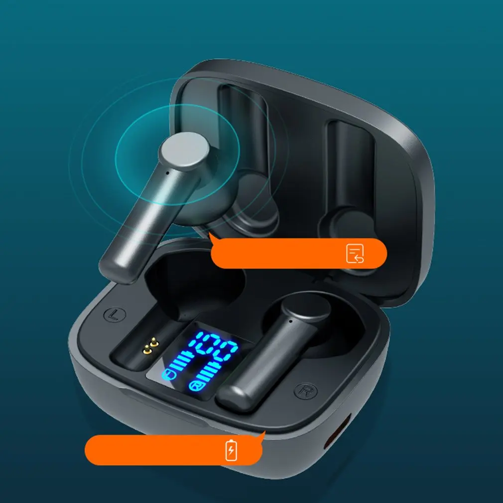 

TWS Bluetooth5.1 Wireless auricolari impermeabile touch control Wireless in-ear auricolari sport Gaming Headset TYPE-C