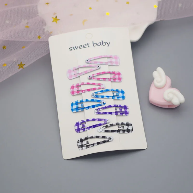 10 шт./компл. 3 5 см модный детский головной убор милый мини bb клип мультфильм BB