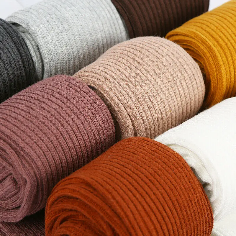 Детские осенне-зимние колготки Популярные чулки в рубчик для маленьких девочек