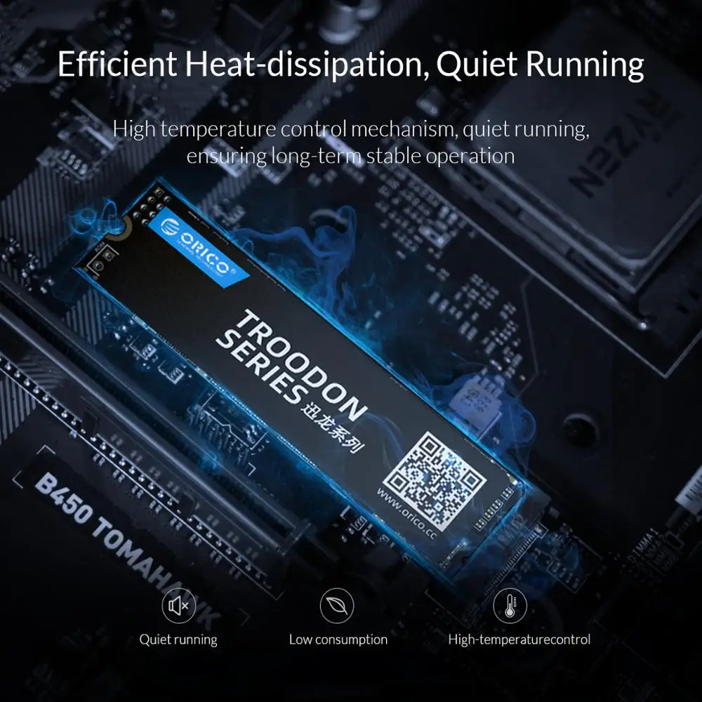 Твердотельный накопитель ORICO PCI E X4 M.2 SSD NVME 128 ГБ 256 512 1 ТБ 2280 мм Внутренний