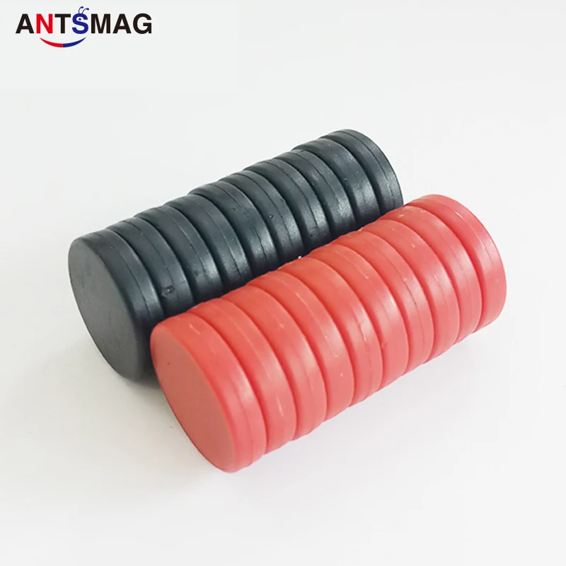 Небьющиеся неодимовые магниты N52 с пластиковым покрытием 6 шт. D20X5.0MM (13/16