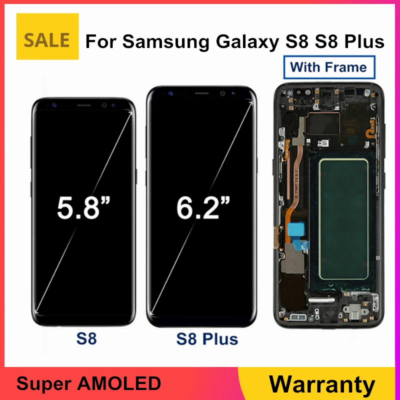 OEM для Samsung Galaxy S8 ЖК дисплей с рамкой G950F G950U сенсорный экран дигитайзер в сборе Plus
