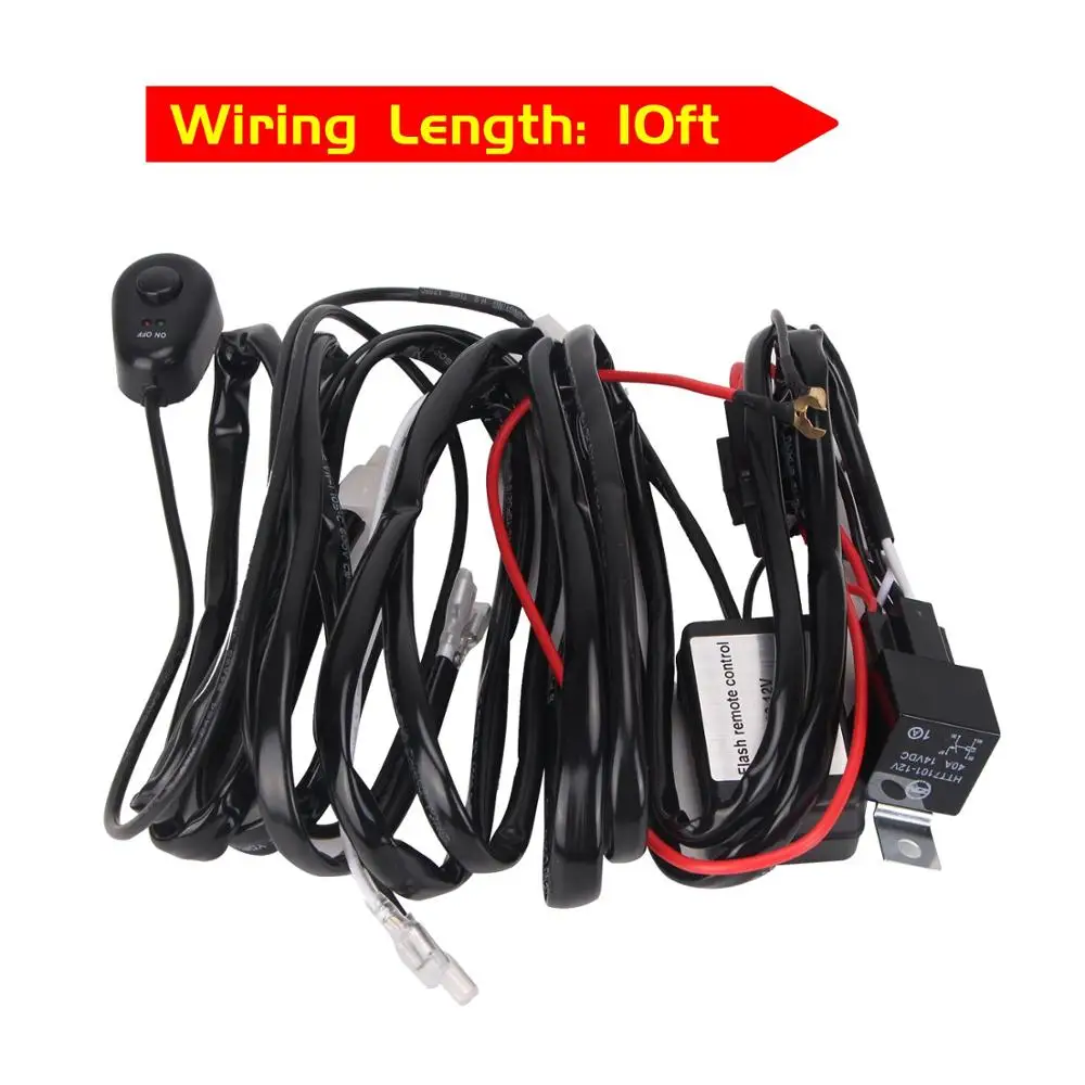 Световой бар комплект жгута проводов [2 свинца 10 футов] ВКЛ/ВЫКЛ пульт