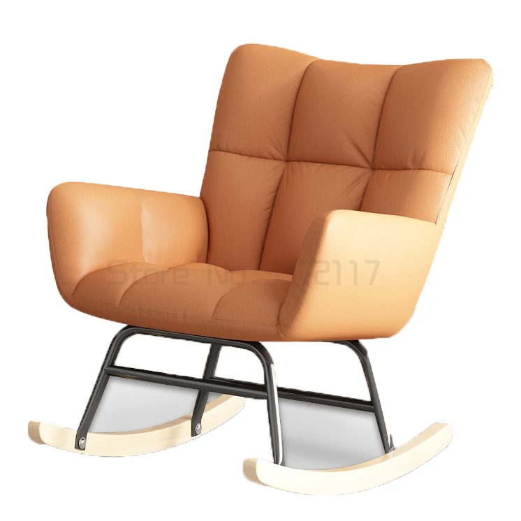 

Family lazy leisure sofa living room balcony single chair light luxury lounge rocking chair