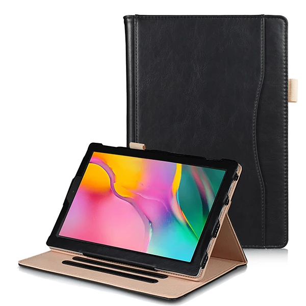 SM T515 FMQC BK Чехол-подставка для samsung Galaxy Tab A 10,1 SM-T510 T510 T515 pu кожаный чехол для samsung Tab A 10,1 SM-T515 чехол+ подарок - Цвет: SM T515 FMQC BK