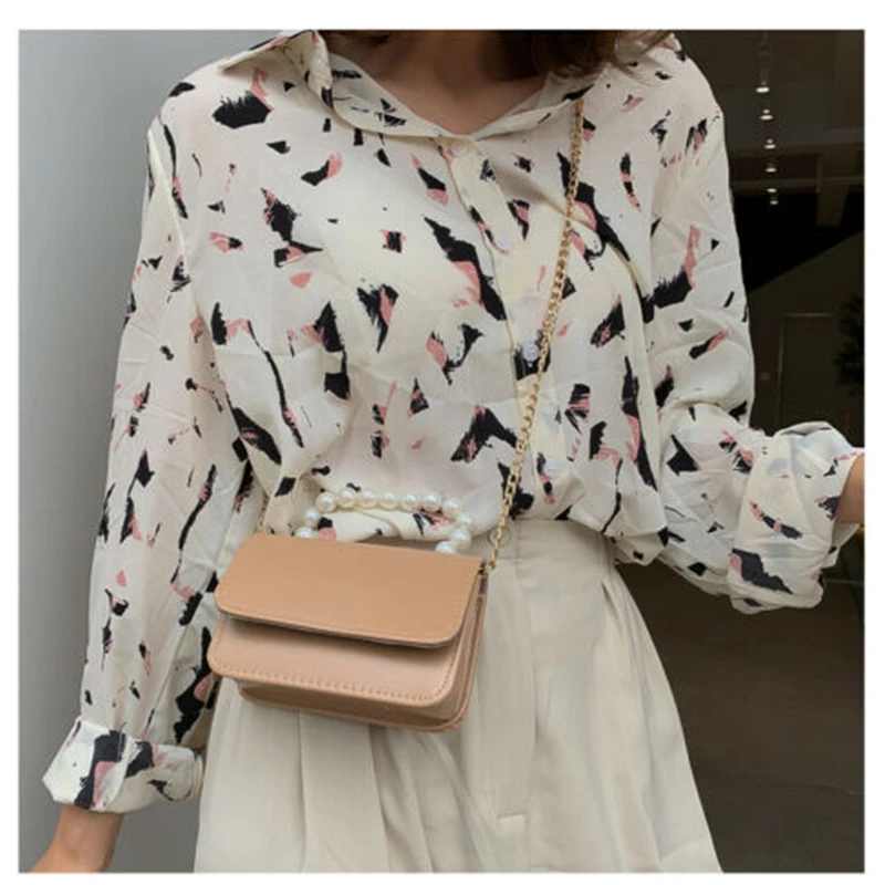 Новая Корейская Стильная Милая женская сумка через плечо из искусственной кожи с