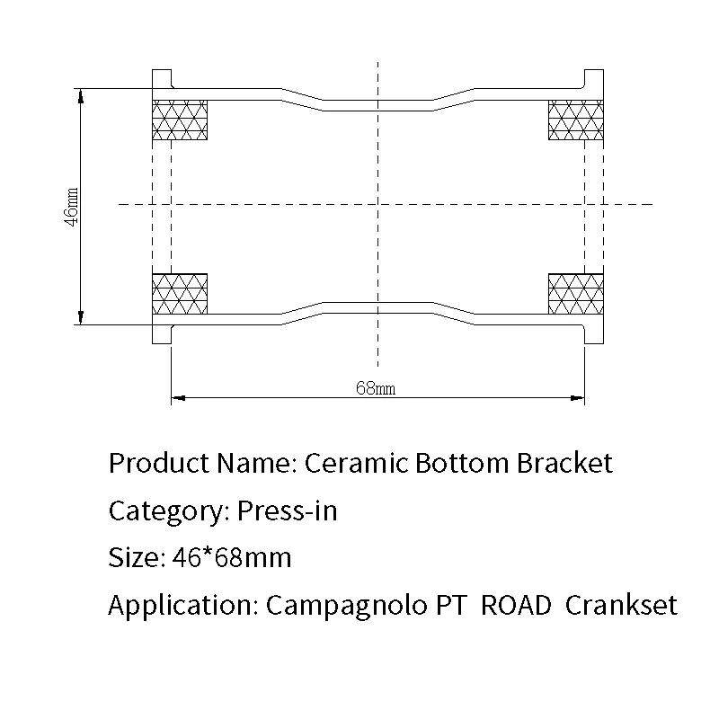 PF30 Campagnolo PT Hscer ceramics Bottom Bracket BB30 PF30 BSA ROAD MTB bicycle bearing - Цвет: PF30 Campagnolo PT