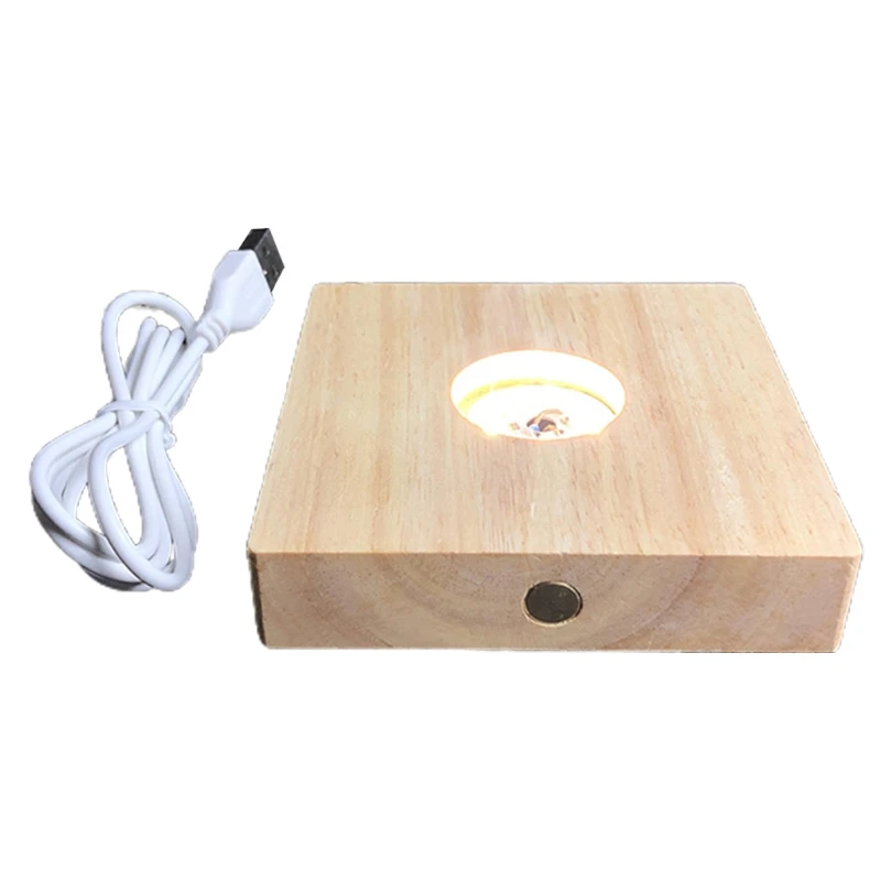 USB креативный 3D ночник J2FB с хрустальным шариком прикроватная лампа светящаяся