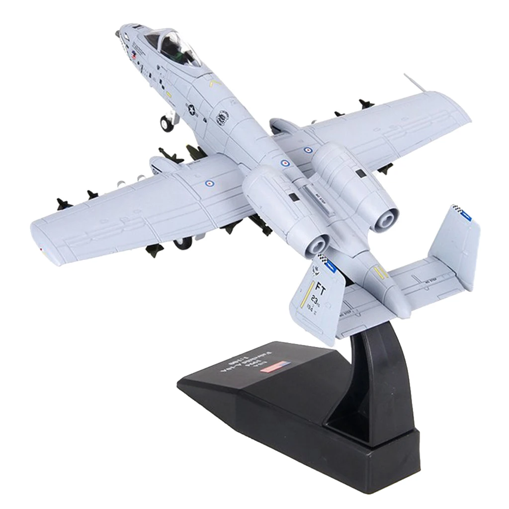 США A-10 атакующий самолет 1:100 Масштаб Warthog литья под давлением Модель дисплея с