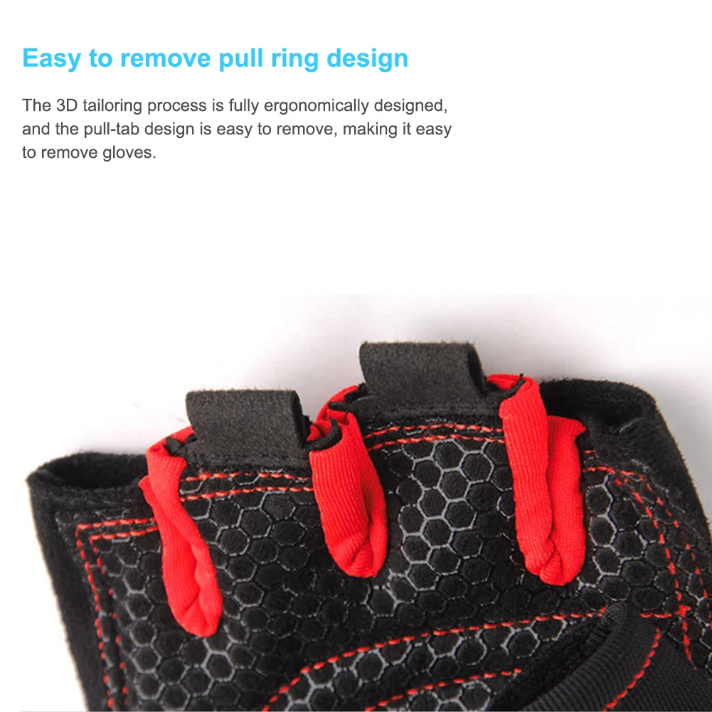 

Non-slip Sports Exercise Weight Lifting Gloves Body Building Training Fitness Gloves Fingerless Gym Exercise Gloves