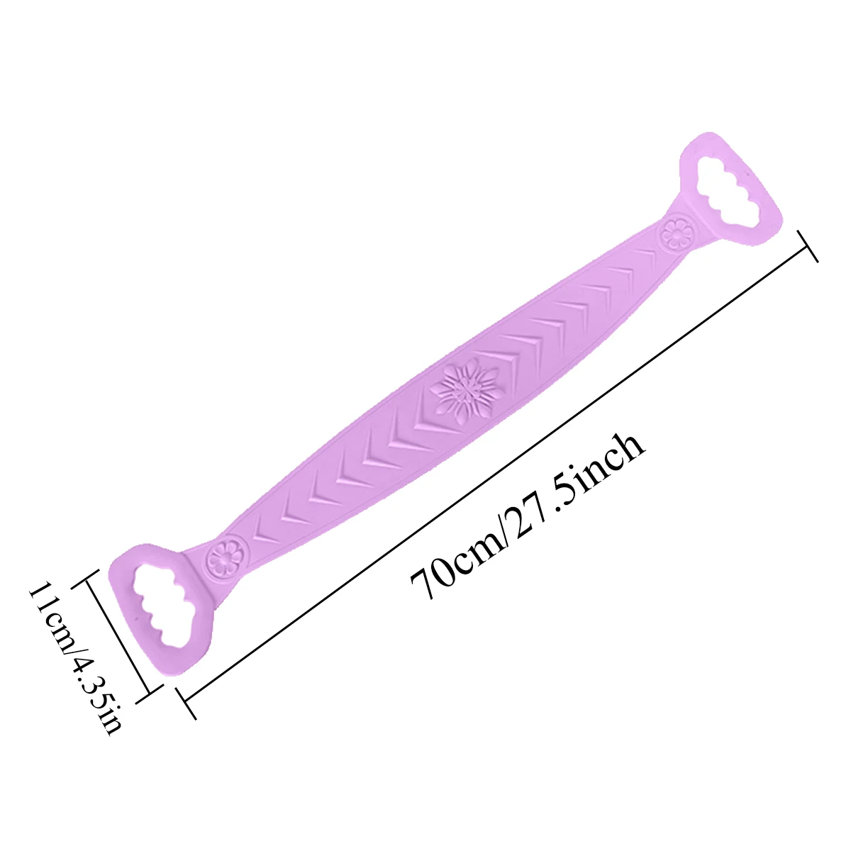 70 см длинное полотенце для спины щетка ванны двусторонний скруббер силиконовый