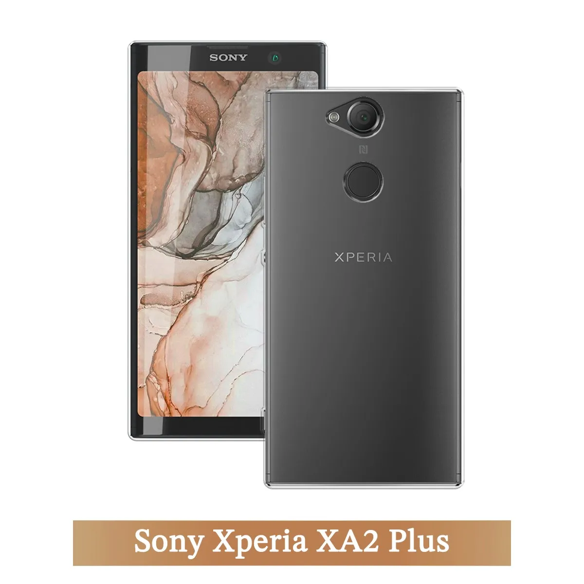 Чехол для Sony Xperia XA2 Plus силиконовый прозрачный тонкий защитный чехол-накладка |