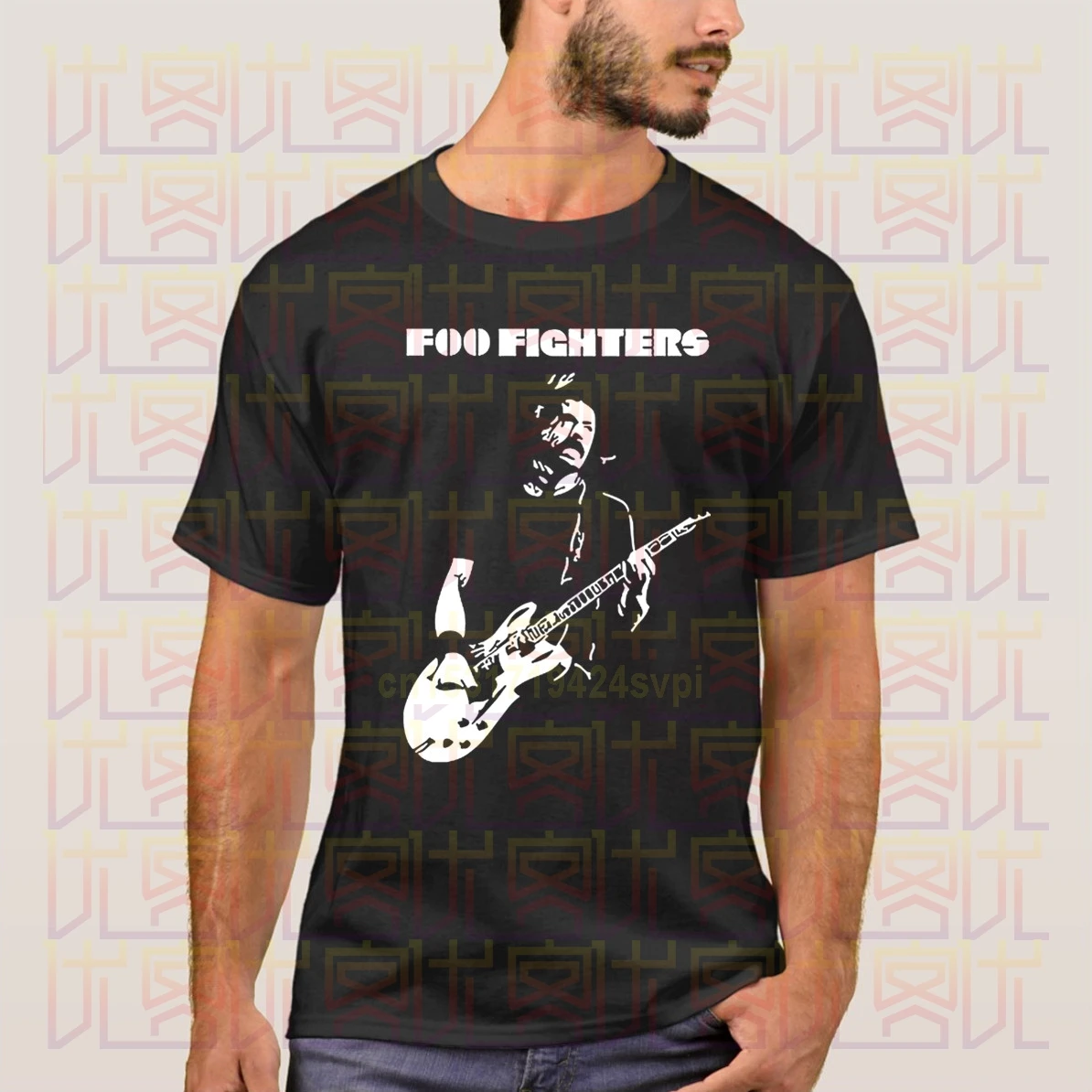 Мужская футболка с коротким рукавом Foo Fighters Rock Band Dave Grohl хлопковая Футболка