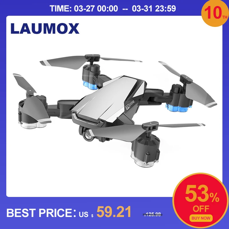 Gps Дрон LAUMOX G11 4K HD камера оптический поток Wi Fi FPV 50 раз зум Радиоуправляемый