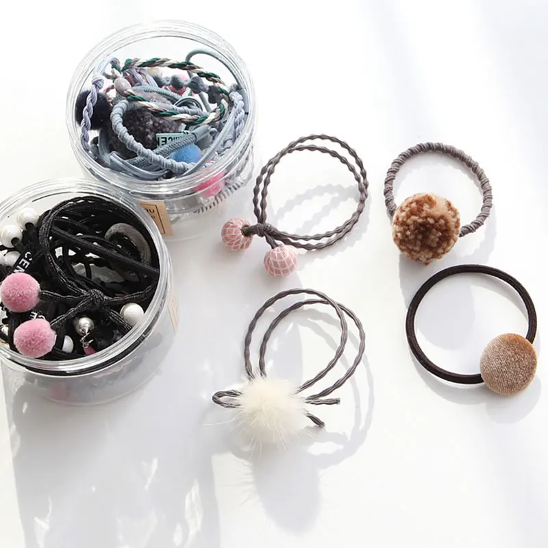 12 шт./компл. резинки для волос Милые простые эластичные аксессуары волос| |